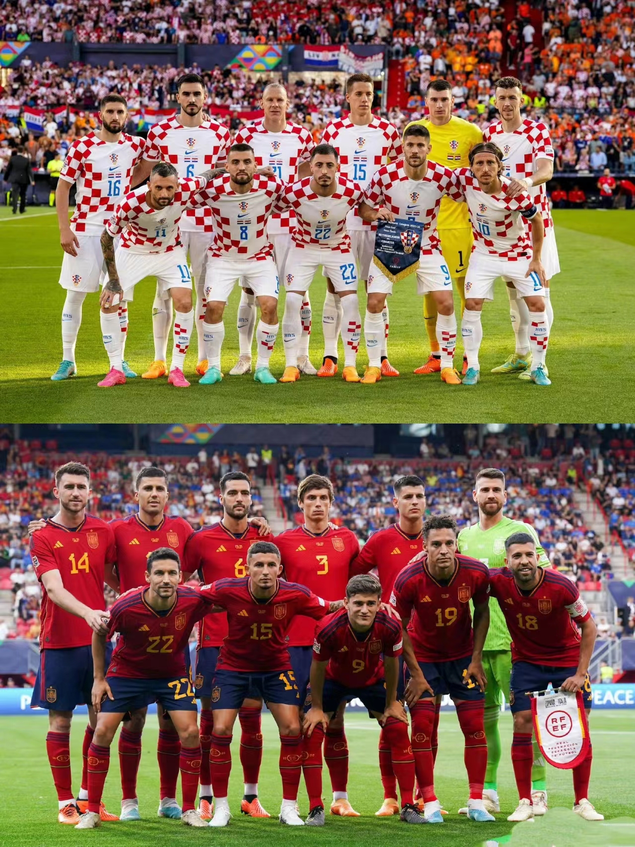 A festa visual das camisolas na final da UEFA Nations League